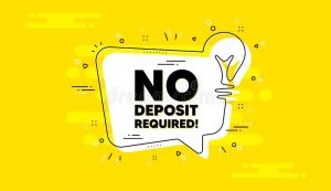 Best $200 No Deposit Bonus + 200 Free Spins 2022 no deposit required promo offer sign vector idea yellow chat bubble banner advertising promotion symbol message lightbulb light 233643565